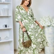 VESTIDO LONGO COM BOTÃO