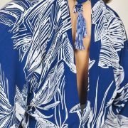 BLUSA EM V COM LAÇO