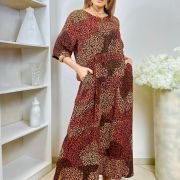 VESTIDO EM CAMADAS C/BOLSO