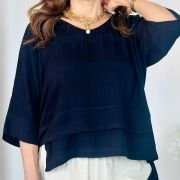 BLUSA BARRA ASSIMÉTRICA