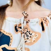 BLUSA C/ELÁSTICO E CORDÃO